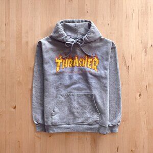 Classic Thrasher Flame Logo Hoodie Mens Small